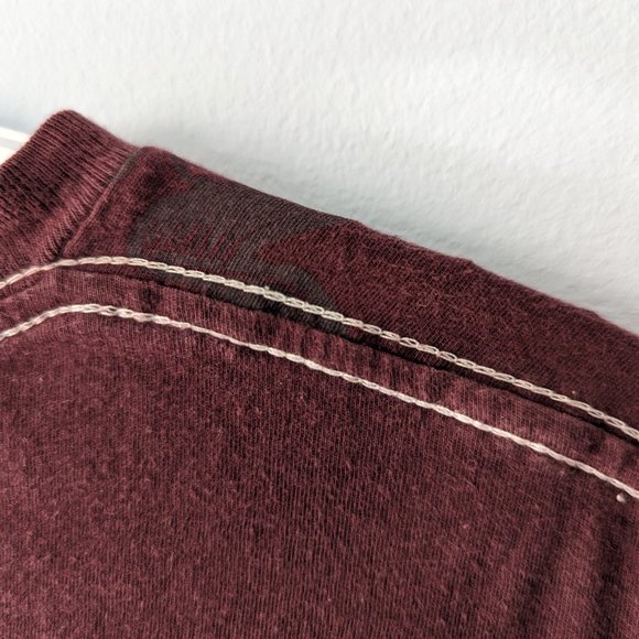 Buffalo David Bitton - Men - Medium purple graphic t-shirt. - Picture 3 of 4